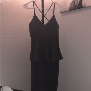 Gray midi strappy dress
